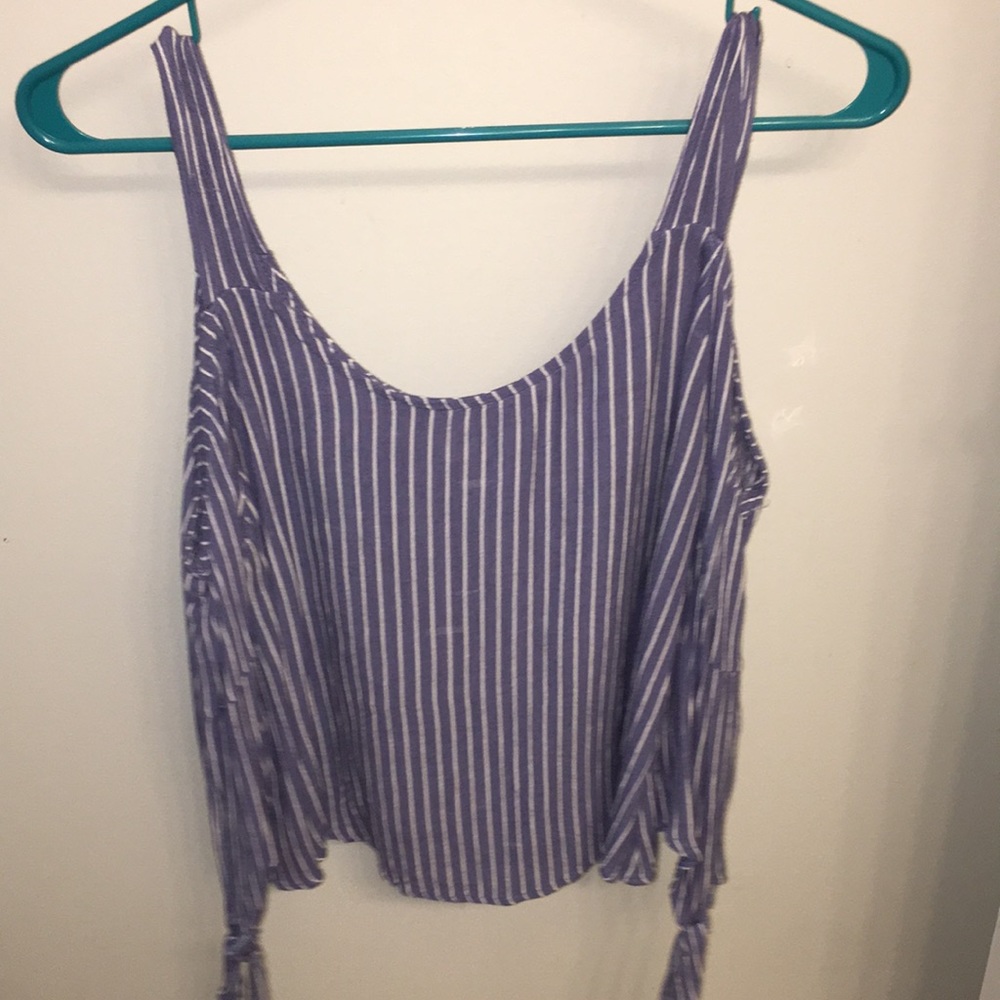 Shoulder cut out- long sleeve blouse